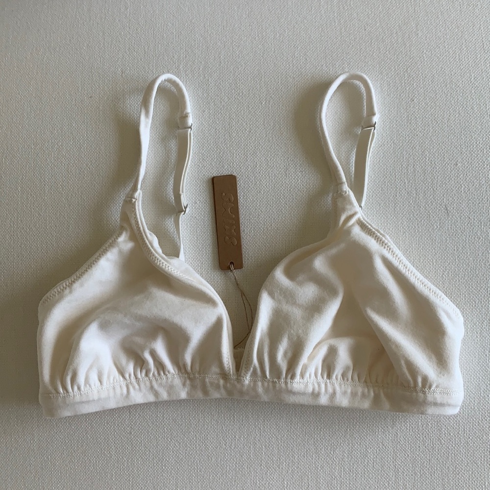 NWT SKIMS Cotton jersey bralette size Small